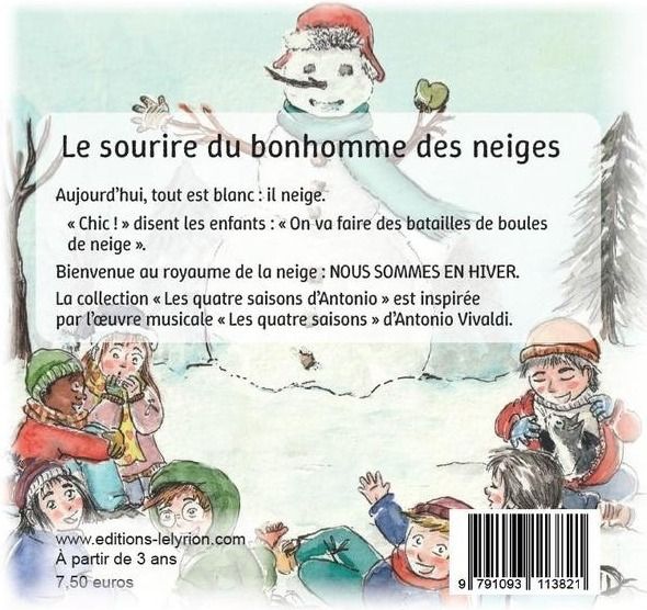 Quatrième de couverture de « Le sourire du bonhomme des neiges »