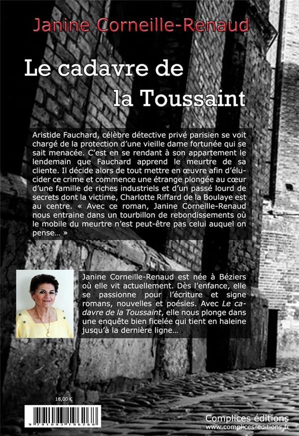 Quatrième de couverture de « LE CADAVRE DE LA TOUSSAINT »