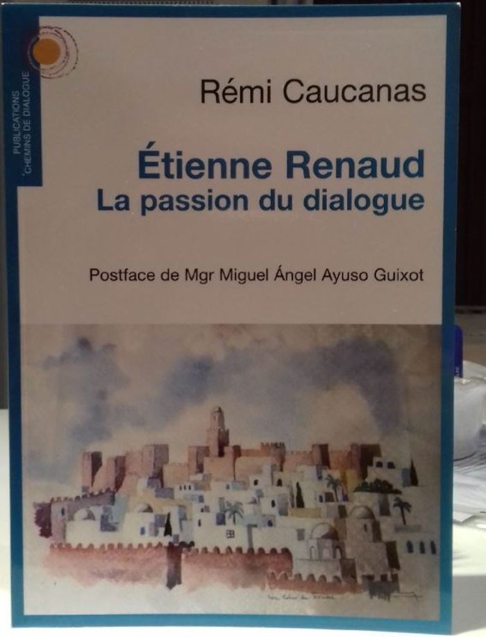 Couverture du livre « ETIENNE RENAUD, LA PASSION DU DIALOGUE » de Remi Caucanas, librairie Les Contes Infusés à Corte
