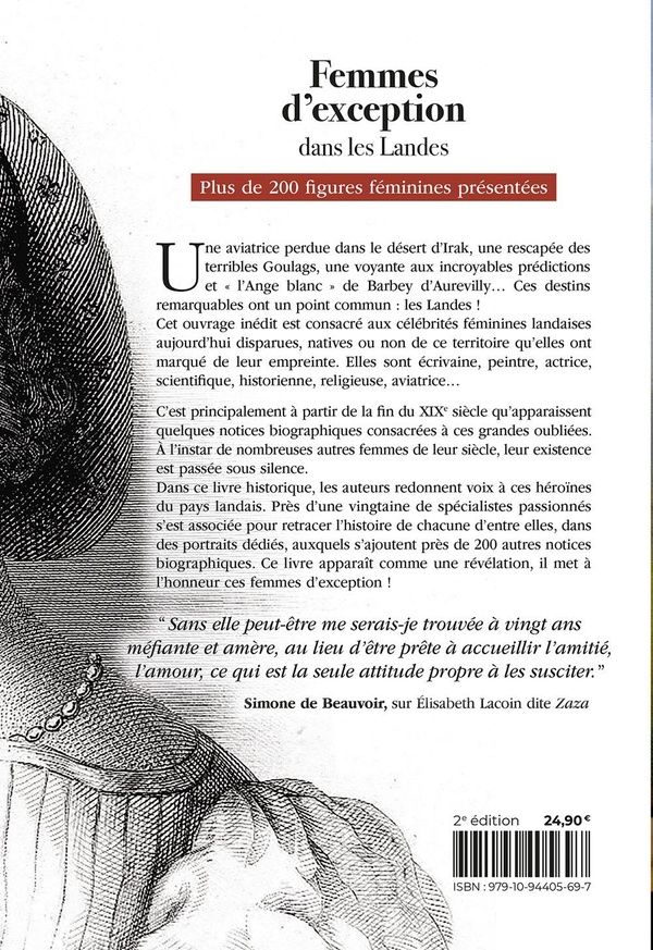 Quatrième de couverture de « FEMMES D'EXCEPTION DANS LES LANDES »
