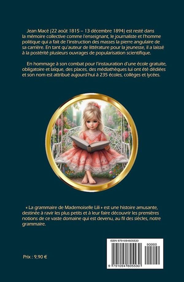 Quatrième de couverture de « LA GRAMMAIRE DE MADEMOISELLE LILI »