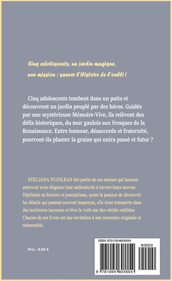 Quatrième de couverture de « Le jardin des mémoires »