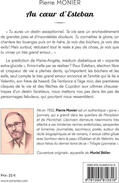 Quatrième de couverture de « AU COEUR D'ESTEBAN »