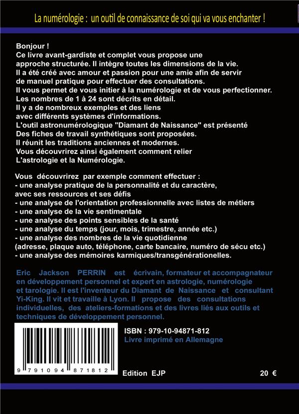 Quatrième de couverture de « PASSION NUMEROLOGIES »