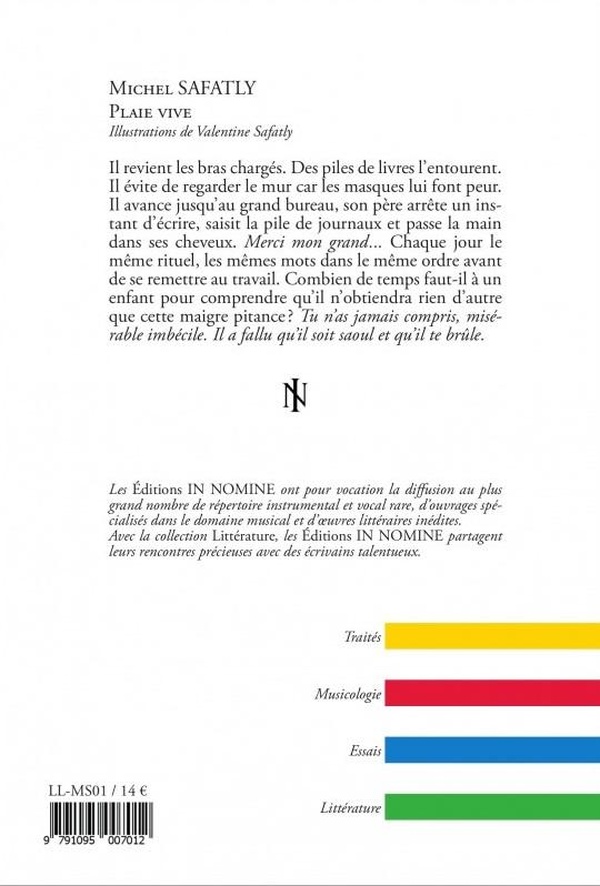 Quatrième de couverture de « PLAIE VIVE »