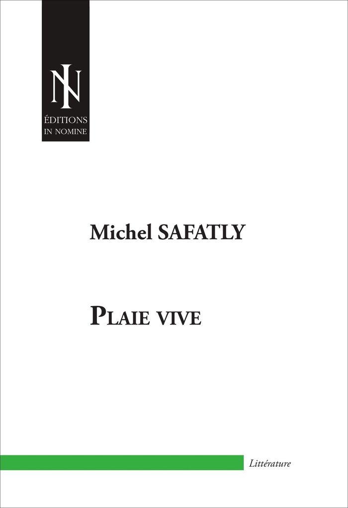Couverture du livre « PLAIE VIVE » de Safatly, librairie Les Contes Infusés à Corte