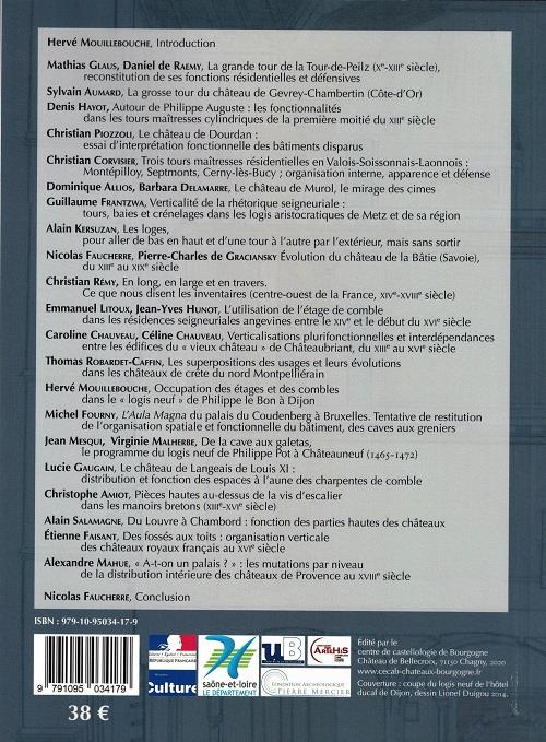 Quatrième de couverture de « LE CHATEAU DE FOND EN COMBLE - HIERARCHISATION VERTICALE DES ESPACES DANS LES CHATEAUX MEDIEVAUX ET »
