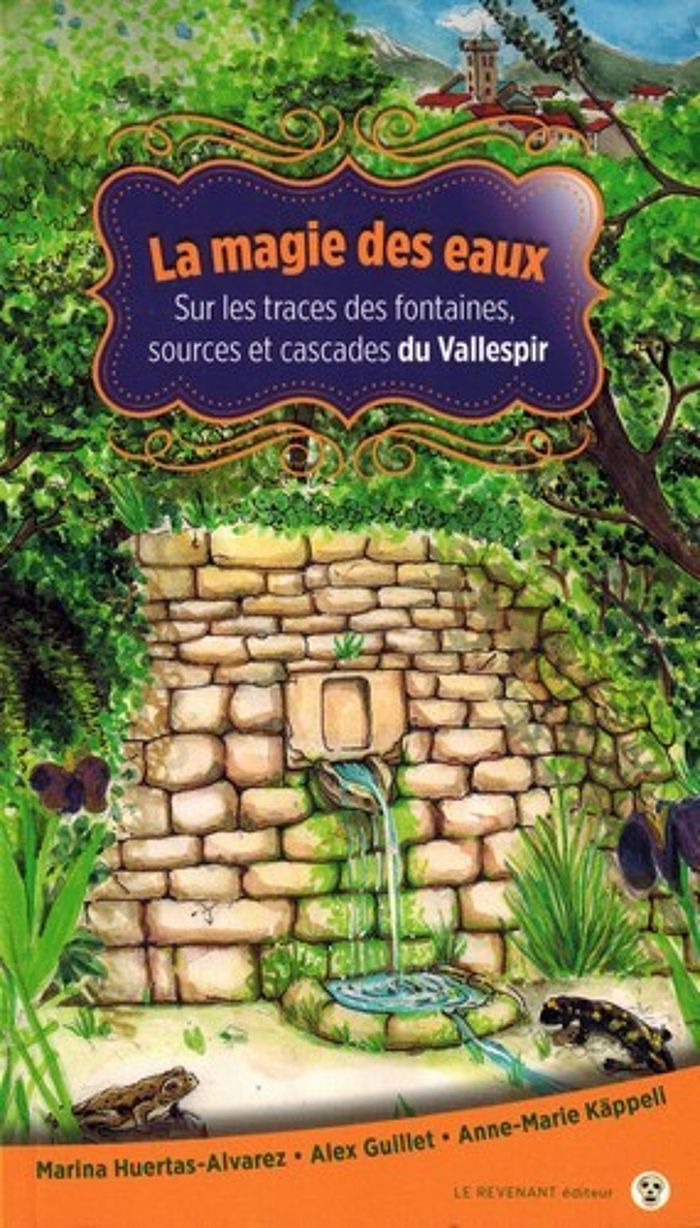 Couverture du livre « LA MAGIE DES EAUX - SUR LES TRACES DES FONTAINES, SOURCES ET CASCADES DU VALLESPIR », librairie Les Contes Infusés à Corte