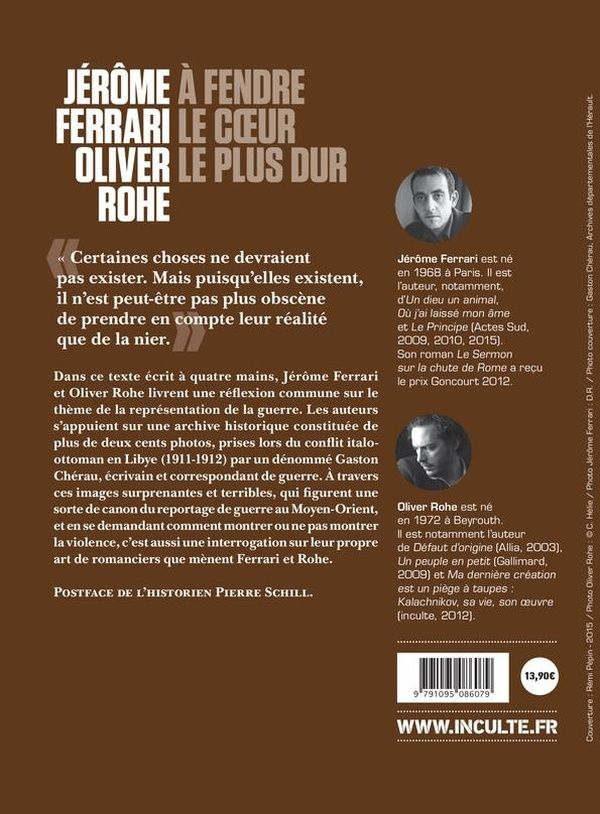 Quatrième de couverture de « A fendre le coeur le plus dur »