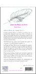 Quatrième de couverture de « JOURS DE PLUME EN HIVER »