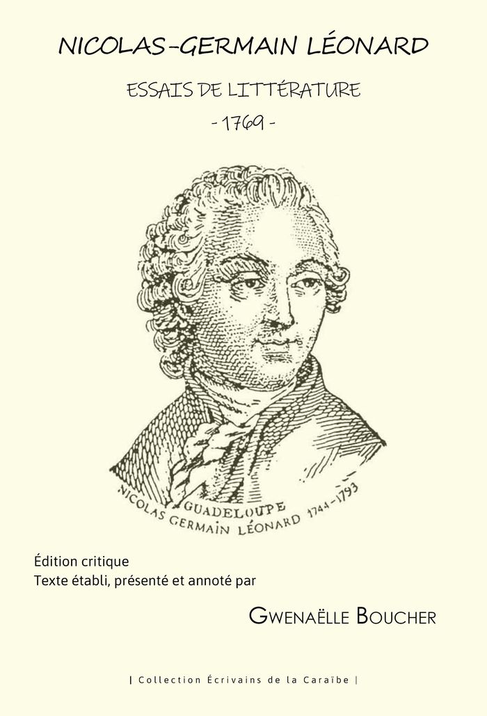 Couverture du livre « Nicolas-Germain Léonard : "Essais de littérature" 1769 » de Gwenaëlle Boucher, librairie Les Contes Infusés à Corte