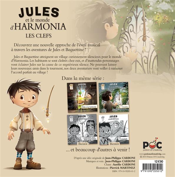 Quatrième de couverture de « JULES ET LE MONDE D'HARMONIA - LES CLEFS »