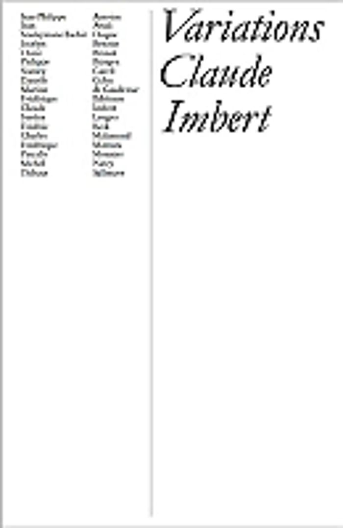 Couverture du livre « VARIATIONS CLAUDE IMBERT », librairie Les Contes Infusés à Corte