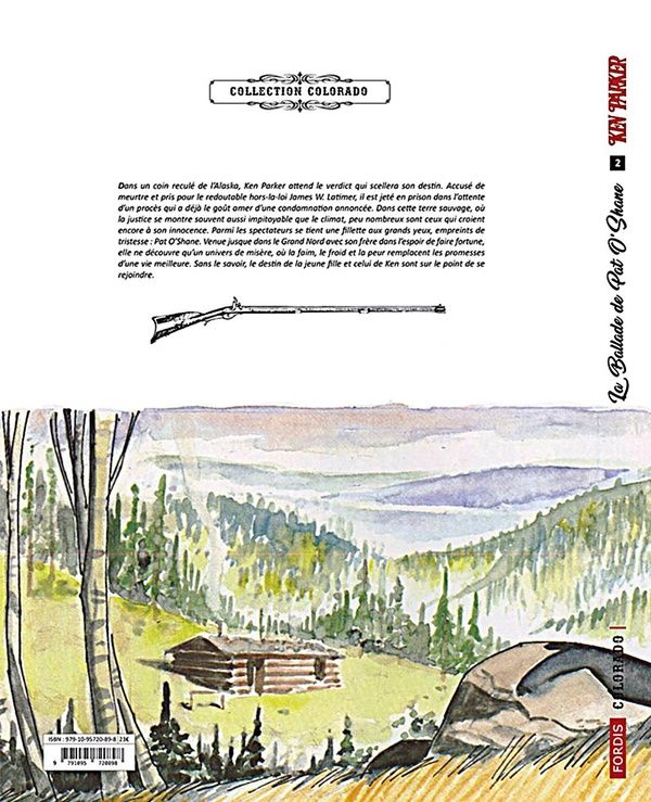 Quatrième de couverture de « KEN PARKER : 2. LA BALLADE DE PAT O'SHANE »