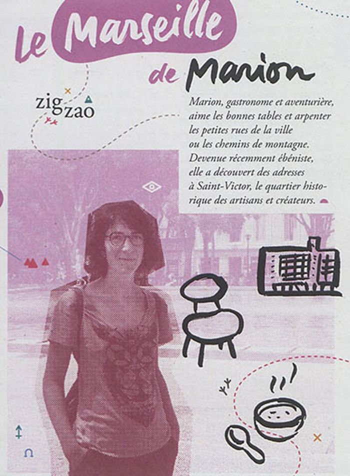Couverture du livre « LE MARSEILLE DE MARION - CARNET D'EXPERIENCES » de Paillet Camille, librairie Les Contes Infusés à Corte