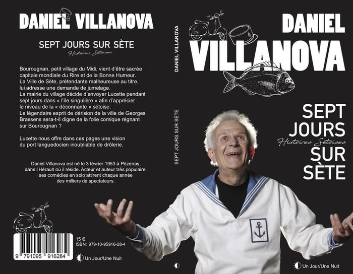 Couverture du livre « Sept jours sur Sète » de Daniel Villanova, librairie Les Contes Infusés à Corte
