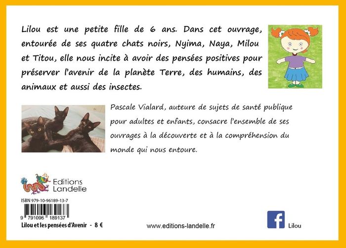 Quatrième de couverture de « LILOU ET LES PENSEES D'AVENIR »