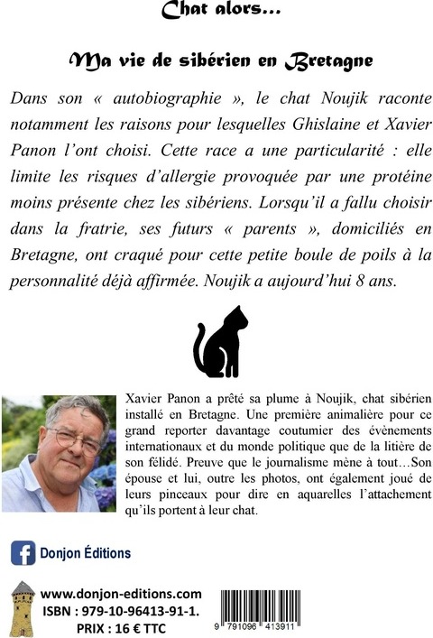Quatrième de couverture de « Chat alors... : Ma vie de sibérien en Bretagne »