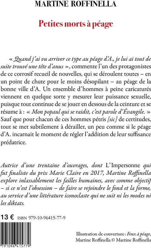 Quatrième de couverture de « Petites morts à péage »