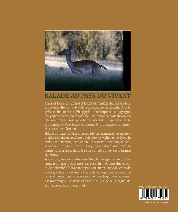 Quatrième de couverture de « BALADE AU PAYS DU VIVANT »
