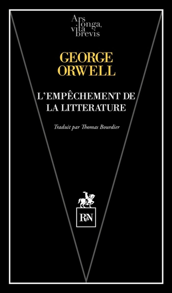Couverture du livre « L'empêchement de la littérature : sur la liberté d'expression et de pensée » de George Orwell, librairie Les Contes Infusés à Corte