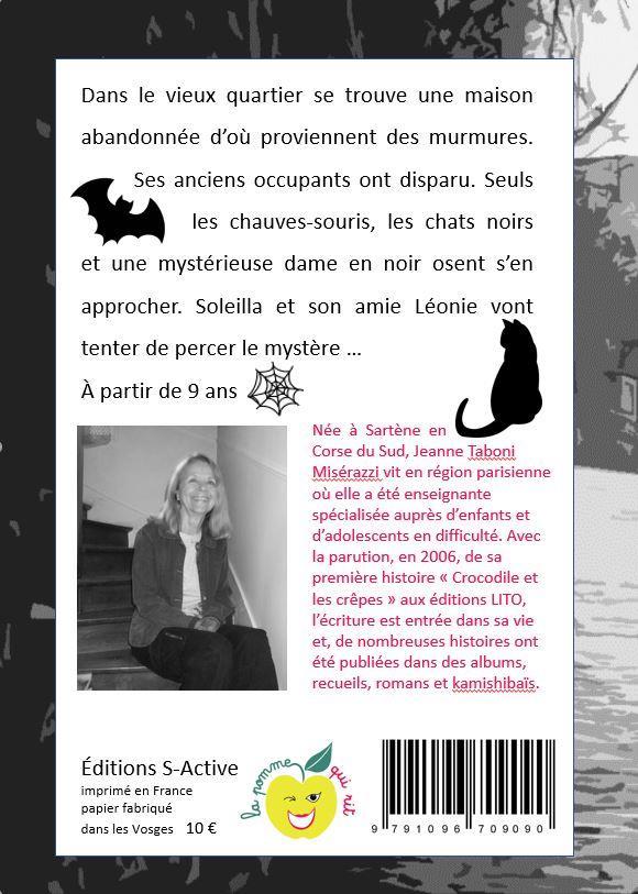 Quatrième de couverture de « LA MAISON AUX MURMURES »