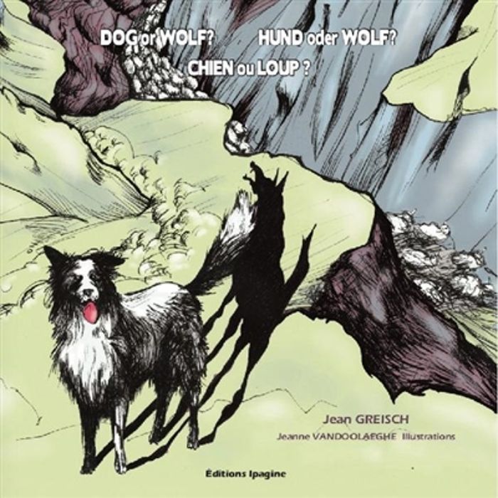 Couverture du livre « CHIEN OU LOUP? - VOUKY DANS L'EMBARRAS » de Jean Greisch, librairie Les Contes Infusés à Corte