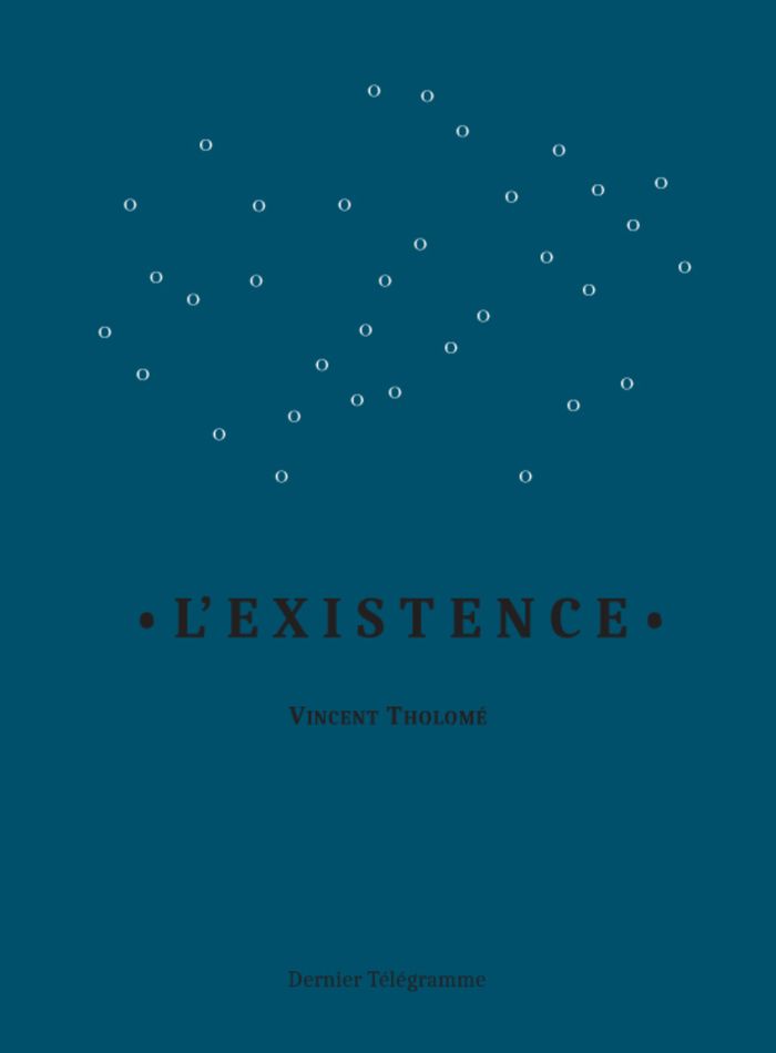 Couverture du livre « L'existence : 882 poèmes expansionnistes » de Vincent Tholomé, librairie Les Contes Infusés à Corte