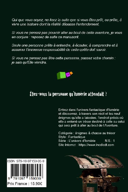 Quatrième de couverture de « LES NEUF ENIGMES DE LA CLEF DU TEMPS »