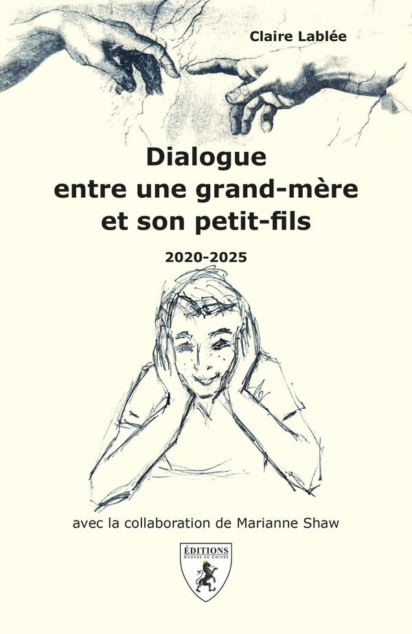 Couverture du livre « Dialogue entre une grand-mère et son petit-fils : 2020-2025 » de Claire Lablée, librairie Les Contes Infusés à Corte