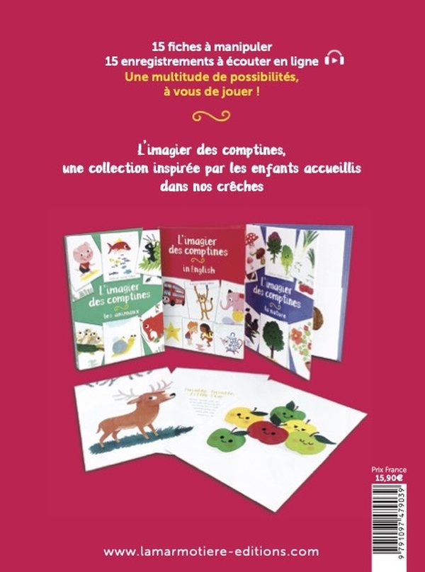 Quatrième de couverture de « L'IMAGIER DES COMPTINES - IN ENGLISH »