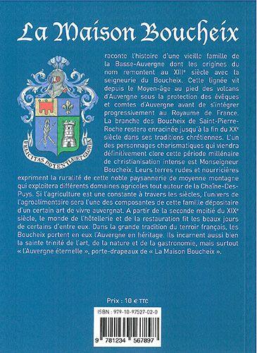 Quatrième de couverture de « MAISON BOUCHEIX DE SAINT-PIERRE-ROCHE »
