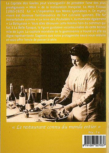Quatrième de couverture de « LA MERE FILLIOUX - LYONNAISE »