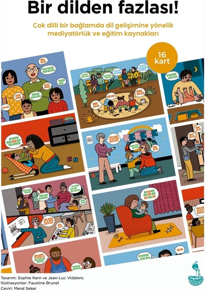 Couverture du livre « BIR DILDEN FAZLASI ! PLUS D'UNE LANGUE ! - LA RESSOURCE POUR COMPRENDRE LE DEVELOPPEMENT DU LANGAGE », librairie Les Contes Infusés à Corte