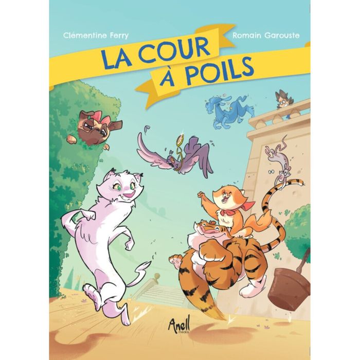 Couverture du livre « La cour à poils » de Romain Garouste, librairie Les Contes Infusés à Corte