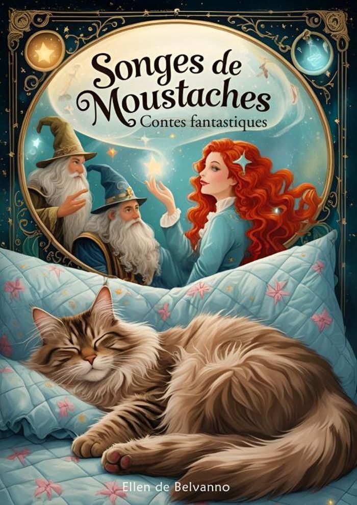 Couverture du livre « Songes de Moustaches » de Ellen de Belvanno, librairie Les Contes Infusés à Corte