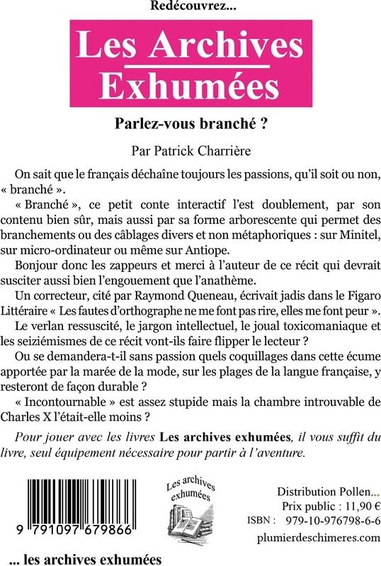Quatrième de couverture de « Parlez-vous branché ? »