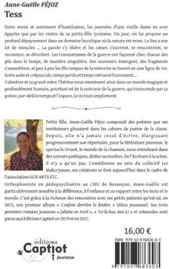 Quatrième de couverture de « Tess : roman jeunesse »