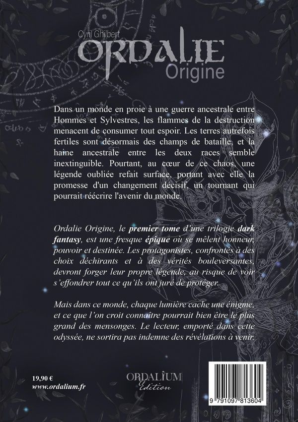 Quatrième de couverture de « Origine »