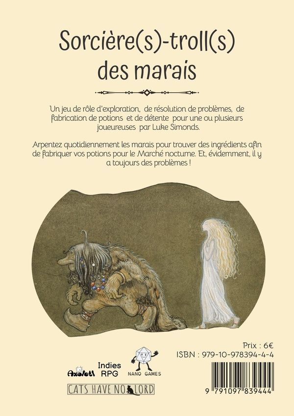 Quatrième de couverture de « SORCIERE(S) TROLL(S) DES MARAIS »