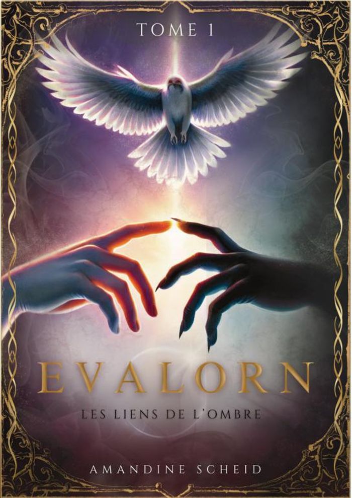 Couverture du livre « EVALORN TOME 1 : LES LIENS DE L'OMBRE » de Amandine Scheid, librairie Les Contes Infusés à Corte