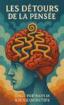 Couverture du livre « Les détours de la pensée : vingt portraits de biais cognitifs » de Franck Auvray, librairie Les Contes Infusés à Corte