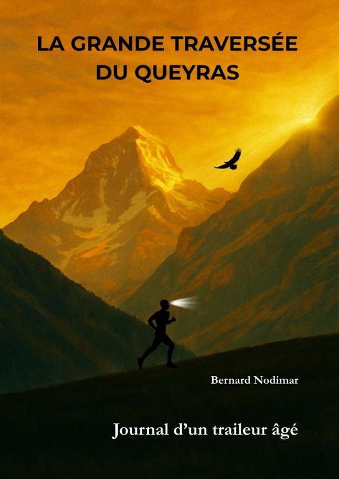 Couverture du livre « La grande traversée du Queyras : journal d'un traileur âgé » de Bernard Nodimar, librairie Les Contes Infusés à Corte