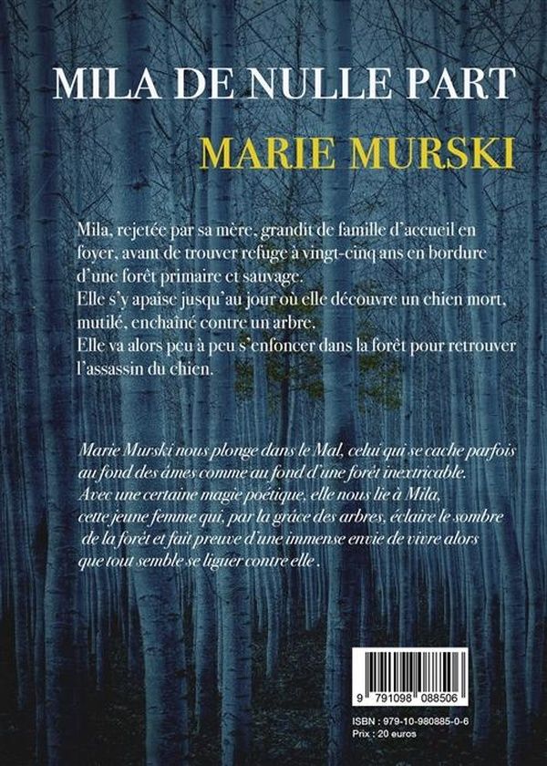 Quatrième de couverture de « Mila de nulle part »