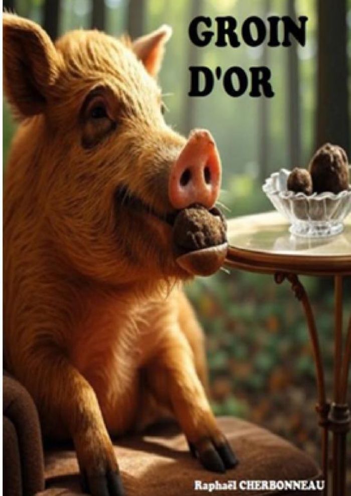 Couverture du livre « Groin d'or » de Raphaël Cherbonneau, librairie Les Contes Infusés à Corte
