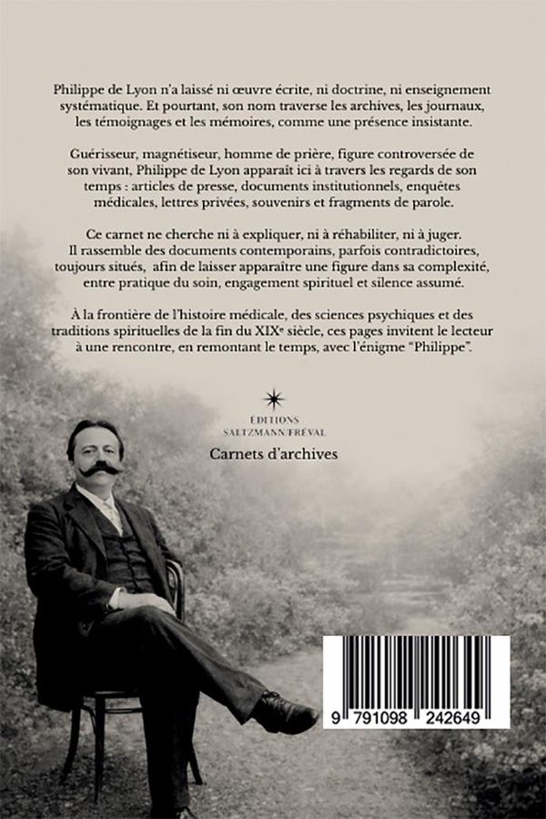 Quatrième de couverture de « Philippe de Lyon : documents contemporains »