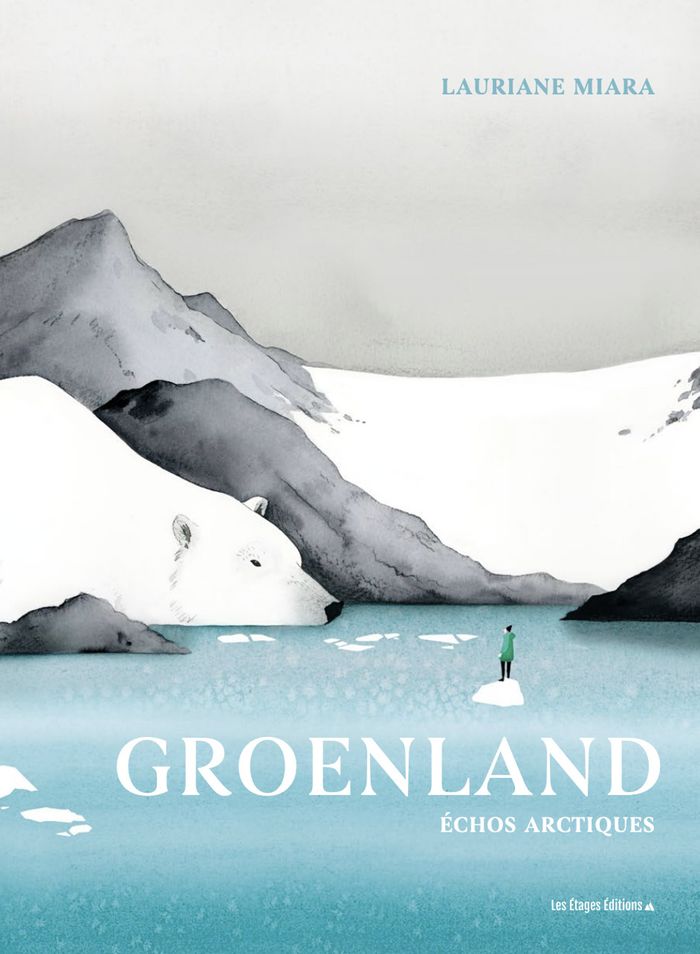 Couverture du livre « GROENLAND - ECHOS ARCTIQUES - ILLUSTRATIONS, COULEUR », librairie Les Contes Infusés à Corte