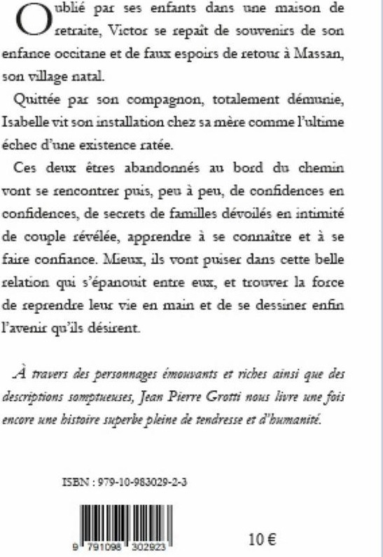 Quatrième de couverture de « Je pars demain »