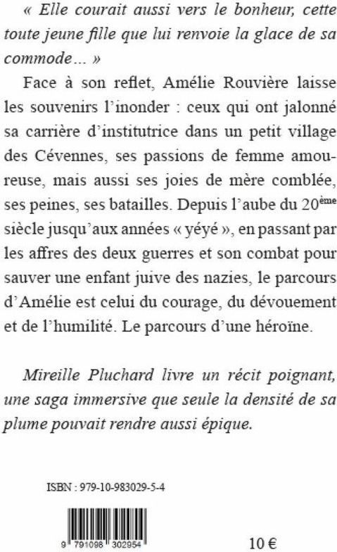 Quatrième de couverture de « Le miroir d'Amelie »
