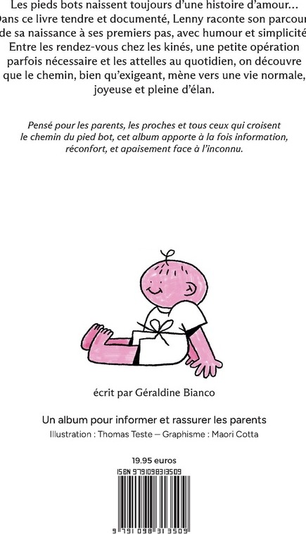 Quatrième de couverture de « Les pieds bots naissent toujours d une histoire d'amour »